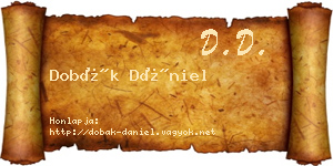 Dobák Dániel névjegykártya